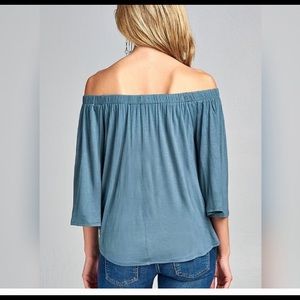 Tantalyza Apparel Tops - 🎉HP🎉SOFT BLUE FRONT TIE TOP🦋 Tantalyza Apparel Tops - 🎉HP🎉SOFT BLUE FRONT TIE TOP🦋